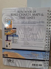 Rose Book of Bible Charts, Maps & Time Lines 2005 Rose Publishing Spiral HC Good