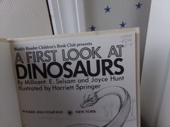 By Millicent E. Selsam A First Look at Dinosaurs Science Vtg Hardcover Book 1982