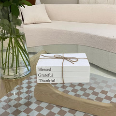 Decorative Books for Home Decor, White Faux Books for Decoration, Rustic Farmhou