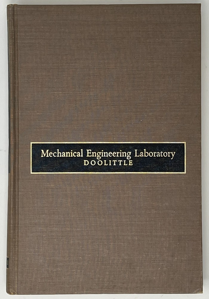 VTG Mechanical Engineering Laboratory by Jesse Doolittle – 1957 HC McGraw-Hill