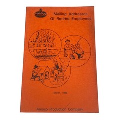 AMOCO Mailing Addresses of Retired Employees 1986 American Oil Company 104 pages