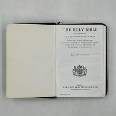 The Holy Bible Old & New Testaments Concordance Leather Pinseal Morocco 2217X