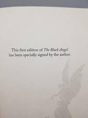 The Black Angel John Connolly Signed 1st Edition With CD