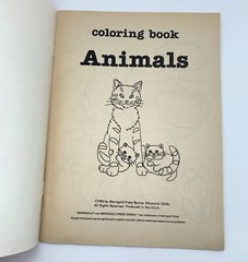 Vintage Coloring Books Lot 1980’s & 1990s Sesame Street Santa Animals NOS & USED