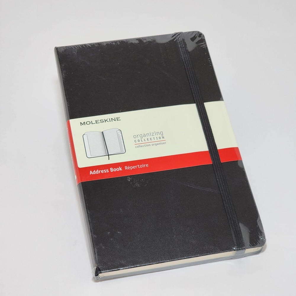 Moleskine PRO Address Book Hard Cover Large (5″ x 8.25″) Black 240 Pages