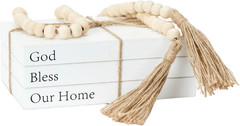 Decorative Books for Home Decor, White Faux Books for Decoration, Rustic Farmhou