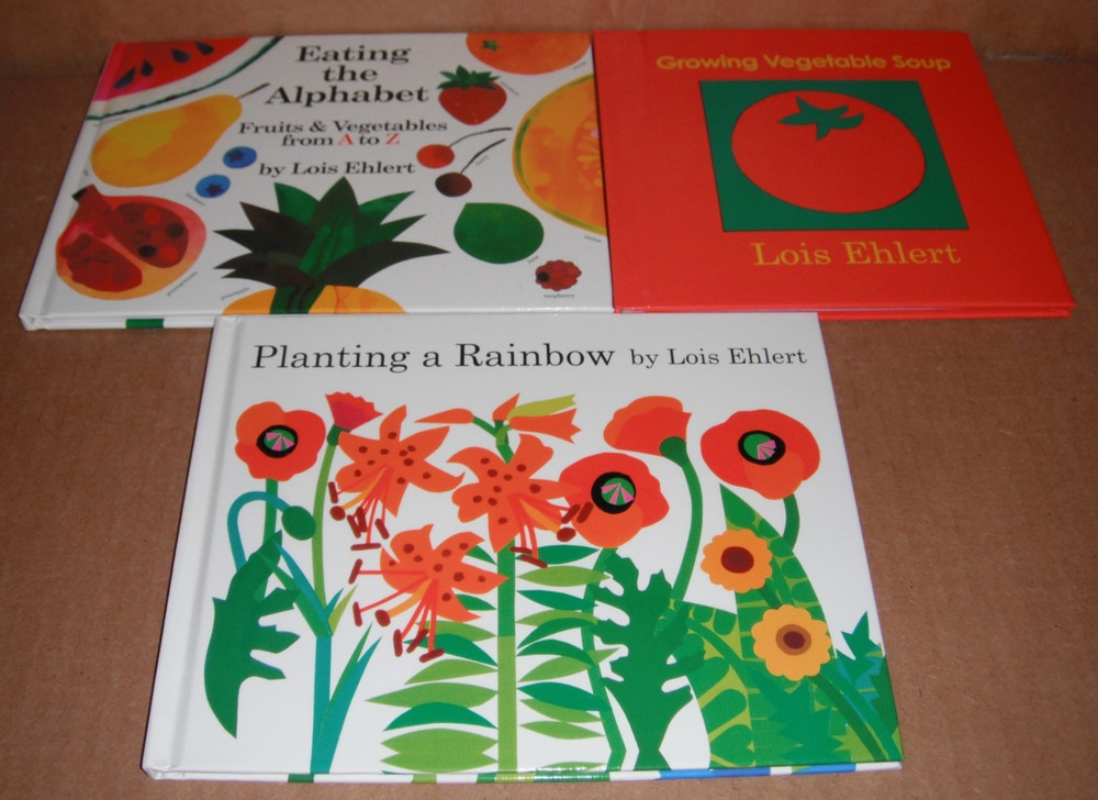 Lot of 3 Lois Ehlert’s Growing Garden Books Hardcover