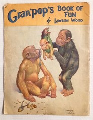 c1940s Lawson Wood Granpops Book of Fun Anthropomorphic Monkey Chimp Ape Animal