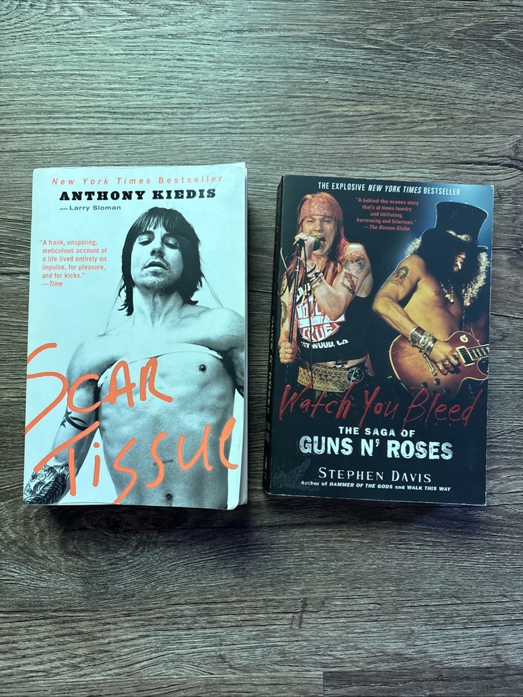 Watch You Bleed Guns N’ Roses & Scar Tissue Anthony Kiedis – Softcover Lot