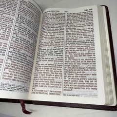 HOLY BIBLE NKJV Giant Print Reference Concordance 334BG 1992 Leather Maroon