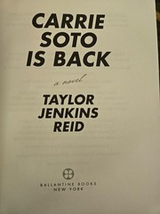 SIGNED Carrie Soto Is Back by Taylor Jenkins Reid 1st edition, HC/DJ/like new