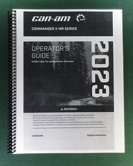 2023 Can-Am Commander X mr Owner’s Manual: 198 Pages & Protective Covers