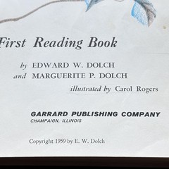 LOT OF 6 Dolch First Reading Books Garrard Publishing Company