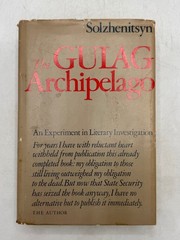The Gulag Archipelago Solzhenitsyn 1973 First Edition History Harper & Row