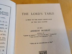 The Lord’s Table Andrew Murray RARE Hardback Antique book 1897 Revell Christian