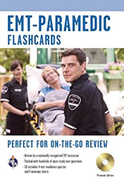 EMT-Paramedic Premium Edition Flashcard Book W/CD Paperback Jeffr