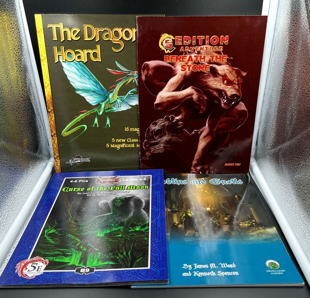 3 Adventures & 1 Magic Item Supplement For 5E Dungeons & Dragons RPG SC Books