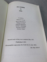 AREA HANDBOOK FOR SYRIA 1971 DA PAM 550-47 Hardback