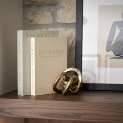 Set of 2 Beautiful Decorative Linen Books – Aesthetic Faux/Fake Books for Modern