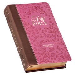 KJV Giant Print Brown Berry Pink Thumb Indexed BRAND NEW in Shrink Wrap!!!