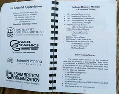Lutheran Veterans Operation Enduring Thanks MI Michigan Recipes 246 Pages (2005)