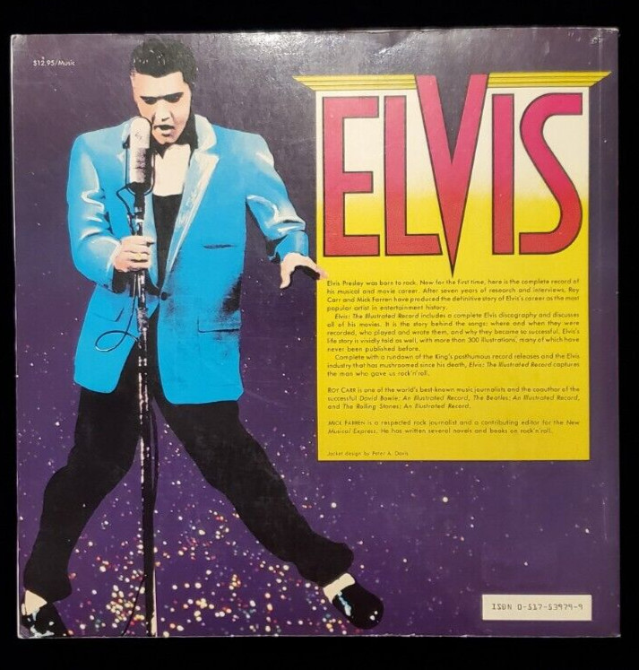 ELVIS PRESLEY THE ILLUSTRATED RECORD BY MIKE FARREN, ROY CARR SOFT COVER BOOK