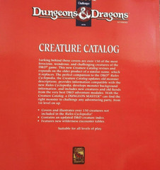 DMR2 Creature Catalog – Dungeons & Dragons – D&D – AD&D
