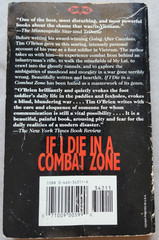 If I Die in a Combat Zone Box Me Up and Ship Me Home Tim O’Brien 1987 Paperback