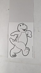 Barney’s Birthday coloring book. 4 books per pack. 4 pages per book New