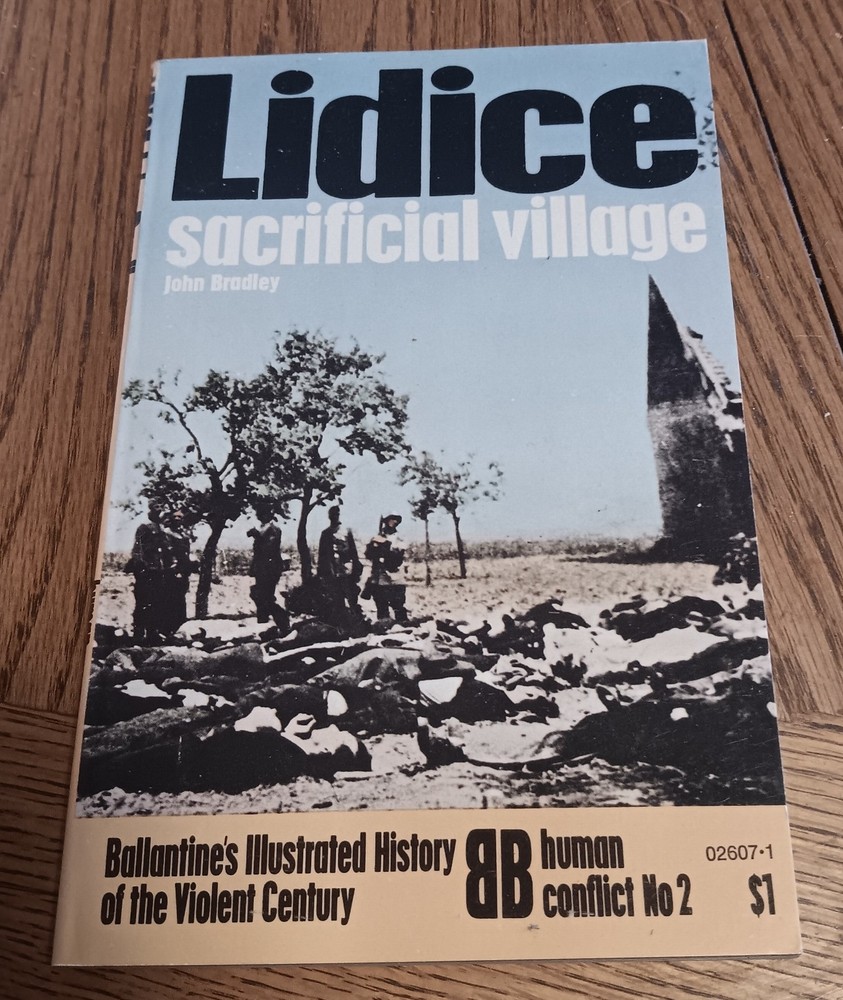Ballantine’s WWII Lidice Sacrificial village by John Bradley in very fine