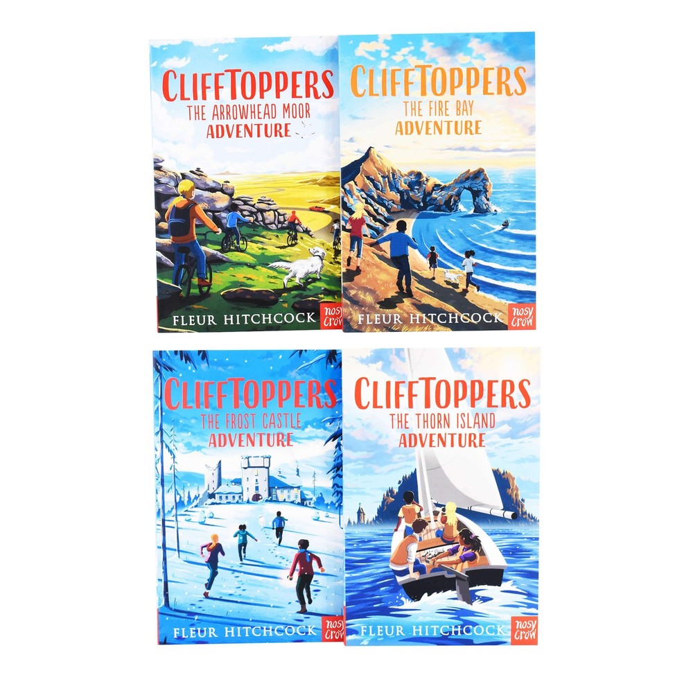 Clifftoppers Adventure Series 4 Books Paperback – Age 7-9 – By Fleur Hitchcock