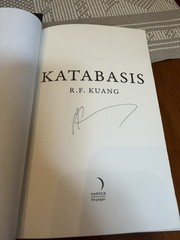 Katabasis by R.F. Kuang Waterstones Signed Exclusive Edition Sprayed Edges