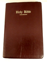 Holy Bible Concordance KJV Red Letter 1973 Burgandy Word Aflame Press