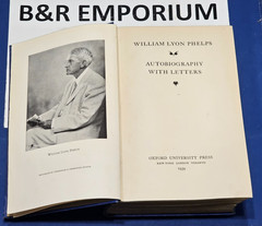William Lyon Phelps – Autobiography With Letters – (1939) – Used Book