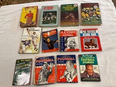 Vintage Football Books & Record Guides Lot – 11 Mid-Century Titles (1930s-1960s)