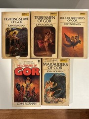 John Norman Gor lot 5 books Daw Gorean lifestyle vintage bdsm Art Covers