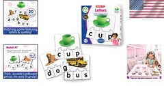 Match It! – 20-Piece Self-Correcting Spelling Puzzles for Little Learners