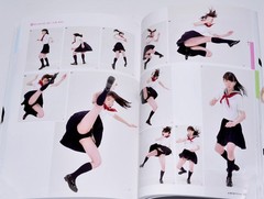 Real Action Pose Collection 01 High School Girl Action Art Book Illustration JP