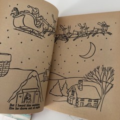 Lot of 3 Vintage Santa Christmas Coloring Books – Rand McNally – Unused