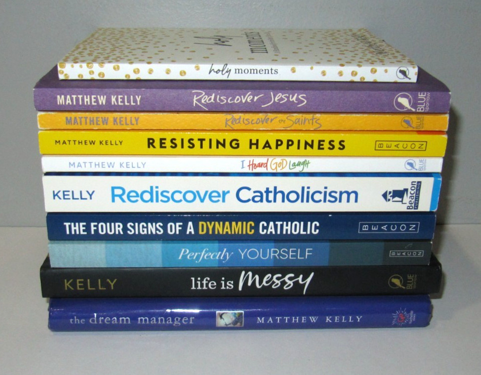 Lot of 10 books by Matthew Kelly TPB/HB Rediscover Catholicism Saints Jesus Holy