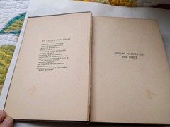 Human Nature In The Bible, William Lyon Phelps 1922 – Rare First Edition