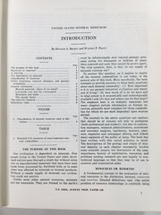 1973 Unites States Mineral Resources Geological Survey Paper 820 1st Edition