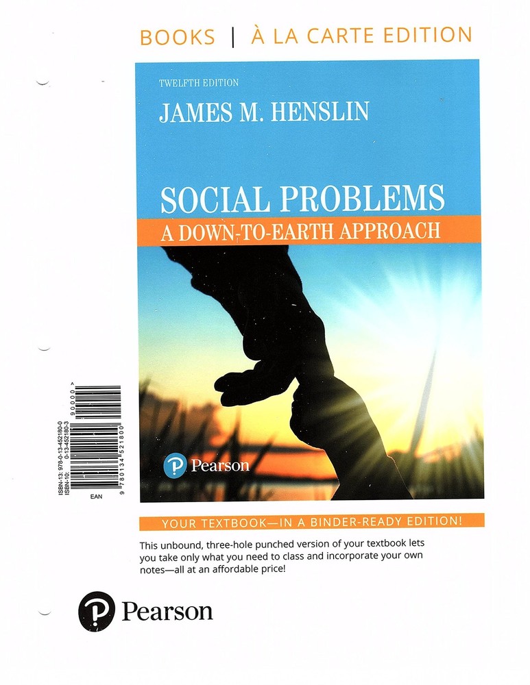 Social Problems: A Down-to-Earth Approach — Books a la Carte (12th Edition)