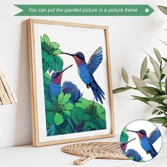 Humming Bird Adult Coloring Book Spiral Bound Mindfulness Adult Coloring Book fo
