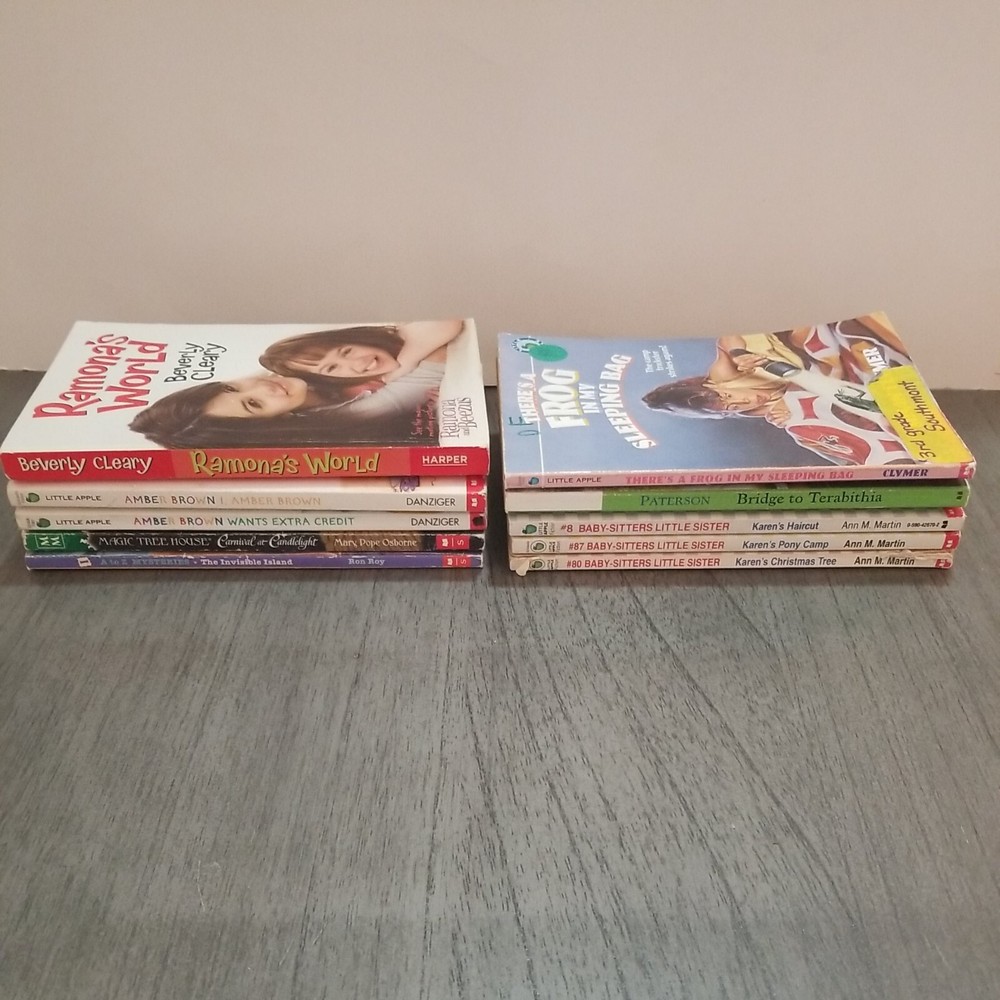 Lot of 10 Mixed Random Children’s Books and Young Adult Novels, Classic Stories