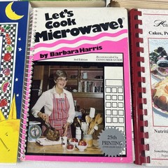 8 Vintage Cookbook Lot Numerous Authors And Titles Decent Conditions For Age