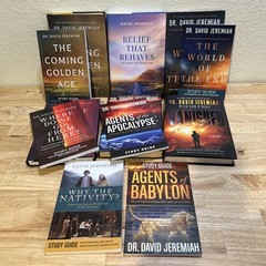 6 Dr. David Jeremiah Hardback Books & 6 Paperback Study Guides