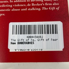 Back Bay Books The Gift of Fear, Red Trade Paperback by de Becker