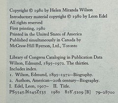 The Twenties, Thirties, Forties, Fifties & Sixties by Edmund Wilson – 5 HC/DJ