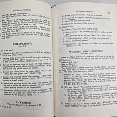 Vintage 101 Sermon Outlines Frank Cox HC 1971 Preaching Christian Book Vintage